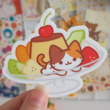 Load image into Gallery viewer, pudding a la meowde sticker