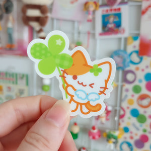 super lucky - clear sticker