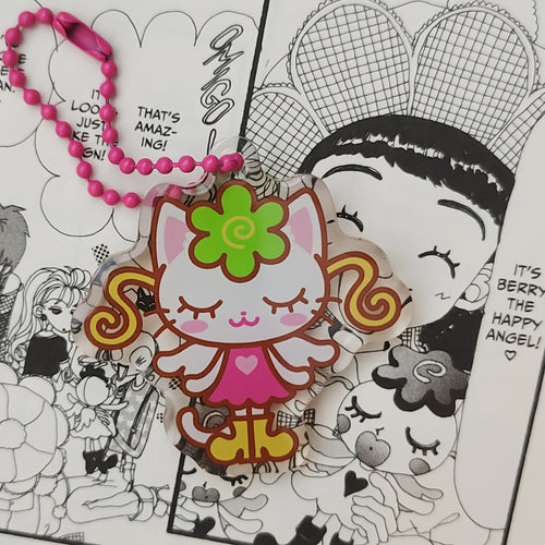 happy berry angel keychain