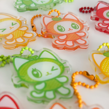 Load image into Gallery viewer, fresh fruits surprise keychain + sticker