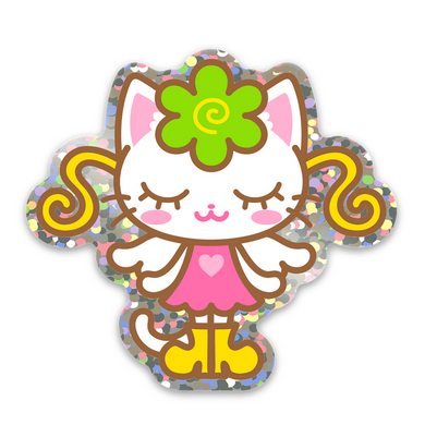 happy berry angel giltter sticker